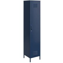 Berlin Metal Storage Cabinet Tall With 1 Door In Navy