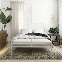 Mableton Metal Single Bed In White