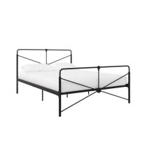 Laurel Metal Double Bed In Black