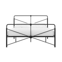 Laurel Metal Double Bed In Black