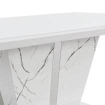 Memphis High Gloss Coffee Table In Vida Marble Effect Glass Top