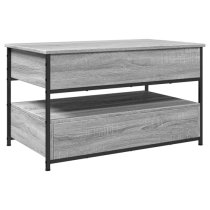 Chester Wooden Coffee Table Large With 2 Drawers In Grey Sonoma