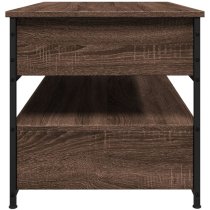 Chester Wooden Coffee Table Large With 2 Drawers In Brown Oak