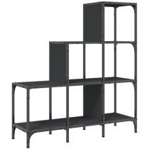 Belper Wooden Bookcase With 6 Shelves In Black