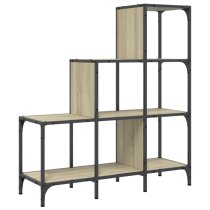 Belper Wooden Bookcase With 6 Shelves In Sonoma Oak