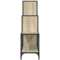 Belper Wooden Bookcase With 6 Shelves In Sonoma Oak