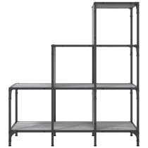 Belper Wooden Bookcase With 6 Shelves In Grey Sonoma