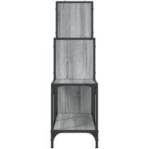 Belper Wooden Bookcase With 6 Shelves In Grey Sonoma