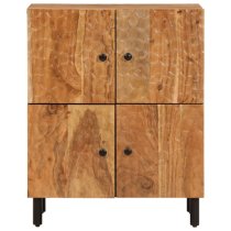 Rother Acacia Wood Storage Cabinet With 4 Doors In Natural