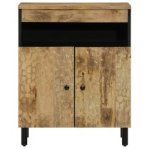 Lewes Mango Wood Storage Cabinet With 2 Doors In Natural