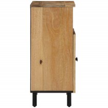 Lewes Mango Wood Storage Cabinet With 2 Doors In Natural