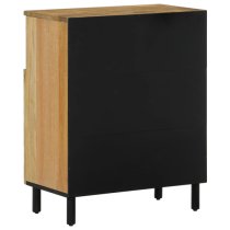 Lewes Mango Wood Storage Cabinet With 2 Doors In Natural