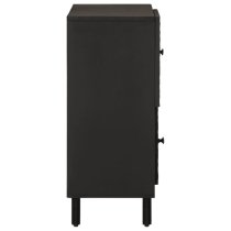 Harwich Mango Wood Storage Cabinet With 2 Doors In Black