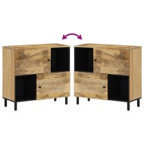 Harwich Mango Wood Storage Cabinet With 2 Doors In Natural