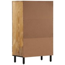 Ealing Mango Wood Highboard With 2 Doors In Natural