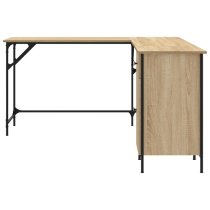 Wisbech Wooden Laptop Desk Corner In Sonoma Oak