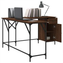 Wisbech Wooden Laptop Desk Corner In Brown Oak