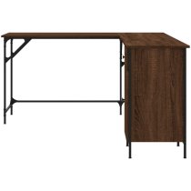 Wisbech Wooden Laptop Desk Corner In Brown Oak