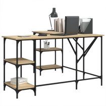 Ampthill Wooden Laptop Desk Corner In Sonoma Oak