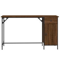 Crewe Wooden Laptop Desk With 1 Door In Brown Oak