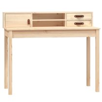 Cambridge Wooden Laptop Desk 1 Door 2 Drawers In Natural