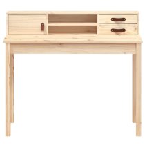 Cambridge Wooden Laptop Desk 1 Door 2 Drawers In Natural