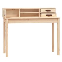 Cambridge Wooden Laptop Desk 1 Door 2 Drawers In Natural