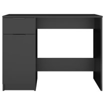 Dunstable Wooden Laptop Desk With 1 Door 1 Drawer In Black