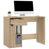 Dunstable Wooden Laptop Desk 1 Door 1 Drawer In Sonoma Oak