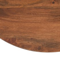 Salina Mango Wood Coffee Table Round In Walnut