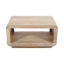 Hailey Carved Mango Wood Coffee Table In Natural Oak