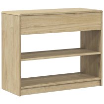 Newport Wooden Console Table With 2 Drawers In Oak