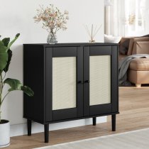 Fenland Wooden Sideboard With 2 Doors In Black