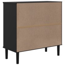 Fenland Wooden Sideboard With 2 Doors In Black