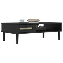 Fenland Wooden Coffee Table With 1 Drawer In Black