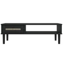 Fenland Wooden Coffee Table With 1 Drawer In Black