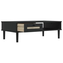 Fenland Wooden Coffee Table With 1 Drawer In Black