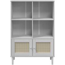 Fenland Wooden Bookcase With 4 Shelves In White