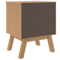 Dawlish Wooden Bedside Cabinet With 2 Drawers In White Brown