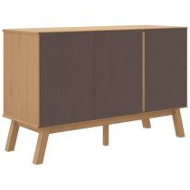 Dawlish Wooden Sideboard With 2 Doors 1 Drawers In Grey Brown