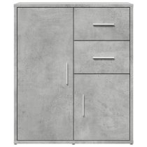 Exeter Wooden Sideboard With 2 Doors 2 Drawers In Concrete Grey