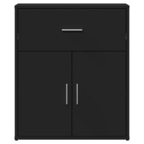 Exeter Wooden Sideboard With 2 Doors 1 Drawers In Black