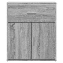 Exeter Wooden Sideboard With 2 Doors 1 Drawers In Grey Sonoma