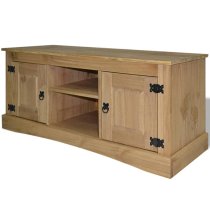 Croydon Wooden TV Stand With 2 Doors In Brown