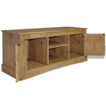 Croydon Wooden TV Stand With 2 Doors In Brown