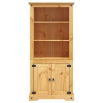 Croydon Wooden Display Cabinet With 2 Doors In Brown