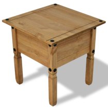 Croydon Wooden Side Table In Brown