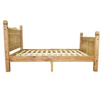 Croydon Wooden King Size Bed In Brown