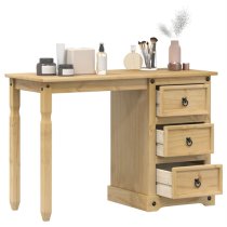 Croydon Wooden Dressing Table With 3 Drawer In Brown