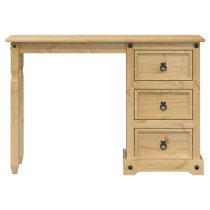 Croydon Wooden Dressing Table With 3 Drawer In Brown